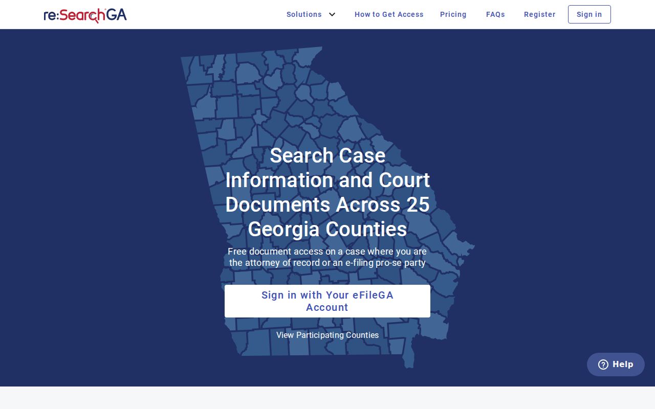 re SearchGA court records for Georgia released inmate cases